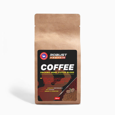 Organic Hemp Coffee Blend - Medium Roast 4oz - Robust Protein