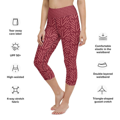 Premium Print Yoga Capri Leggings - Robust Protein